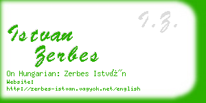 istvan zerbes business card